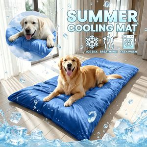 Alfombra Refrescante de Verano para Mascotas, de Seda de Hielo, Transpirable y Lavable, para Perros - Product Image 1