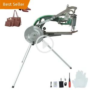 Máquina de reparo manual ou elétrica de agulha única, máquina de reparo de calçados de cama