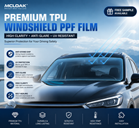 Film de protection de pare-brise en TPU transparent pour automobile, film PPF anti-rayures et anti-UV, fourni par l'usine
