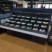 Supermarkt Koelcel Groente Open Koeler Fruit Display Koelkast 580L Capaciteit 2-8