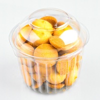 Offre Spéciale – Boîte d'emballage jetable en PET pour cupcakes, pâtisseries, fruits, desserts, muffins, pains et gâteaux – Contenant transparent