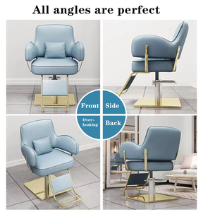 JINRUIYUAN salone bellezza capelli in acciaio inox metallo con il piede barbiere ascensore può essere posto capovolto stirare e tingere i sedili - Product Image 5