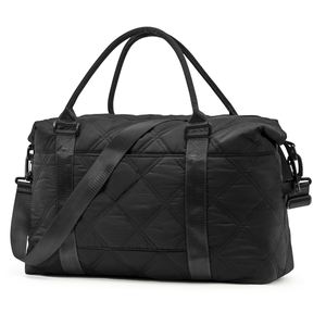 Grand sac de voyage pour la nuit avec trousse de toilette, sacs de voyage et de sport avec poche étanche, sac de maternité noir - Product Image 1