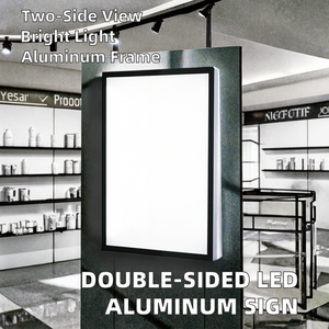 Double Sided LED <b>Light</b> <b>Box</b> Aluminum Hanging Backlit Display for <b>Advertising</b> and Price Promotion - Product Image 2