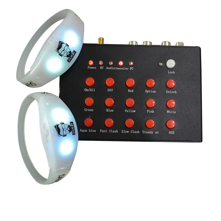 Led Armband Concerten Cheer Producten Voor Sterren Knipperend Licht Op Afstand Bestuurbare Led Polsband Polsband Rgb Armband