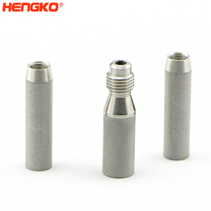 Hengko Độ chính xác cao 1 2 5 10 micron SS 316L rất khó khăn xốp kim loại yếu tố thiêu kết nén Bộ lọc không khí hộp mực - Product Image 2