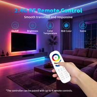 JIUAN Nuevo GL-C-116WL-RF ESP32 WLED Controlador LED Digital con Doble Relé y Fusible, Control Remoto WiFi 2.4G, 50m, 480W, Control por Grupo