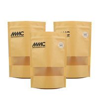 Sacs en plastique refermables à fermeture éclair, résistants à l'humidité, thermoscellables, pour le stockage des aliments, emballages Doypack, pochettes personnalisables en taille et logo