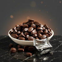 Bonbons durs au café sans sucre en boîte métallique portable, bonbons énergétiques rafraîchissants au café, OEM ODM en gros