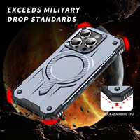 Coque arrière antichoc avec magnétique pour iPhone 16 15 14 13 12 11 TPU + PC coque de téléphone hybride pour Samsung S25 Edge