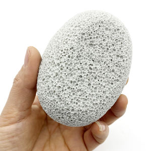 Piedra Pómez de Lava Negra Natural, Forma Ovalada, Herramienta Exfoliante para el Cuidado de los Pies, Pedicura, Manicura, Elimina Callosidades, Uso Médico - Product Image 3