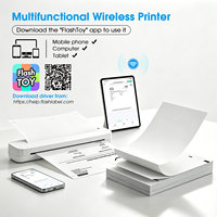 Imprimante thermique sans encre HZTZ, sans déchets de consommables, compacte A4 8 pouces pour téléphone portable/ordinateur/tablette, en stock