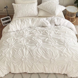 Juego <span class=keywords><strong>de</strong></span> Ropa <span class=keywords><strong>de</strong></span> <span class=keywords><strong>Cama</strong></span> Nórdica <span class=keywords><strong>de</strong></span> Lujo, Tamaño King, en Poliéster, Color Blanco, con <span class=keywords><strong>Funda</strong></span> <span class=keywords><strong>de</strong></span> Edredón con Diseño Floral, <span class=keywords><strong>para</strong></span> Hotel, Venta al Por Mayor - Product Image 1