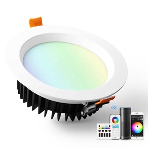 Focos LED Inteligentes ZigBee de 4 Pulgadas, Modernos, Empotrables, Atenuables, con Cambio de Color RGB CCT, Iluminación Empotrada IP20 CRI80 de Alto Brillo - Product Image 6