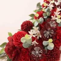Guirlande de fleurs artificielles style forêt de 1m pour décoration de chemin de cérémonie, allée et arche de mariage