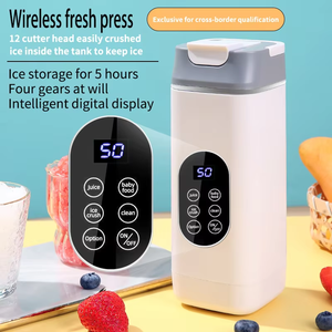 Novo Liquidificador Portátil Sem Fio para Casa, Triturador de Gelo, Autolimpante, Carregamento USB, 12 Lâminas, 420ml, 50W, Copo de Viagem com Múltiplas Velocidades - Product Image 2