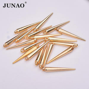 जूनाओ 5*35 मिमी सोने के पंर्क रिवेट्स 1000 पीसी बड़े स्टड स्पाइक्स के साथ बड़ी स्टड स्पाइक्स - Product Image 5