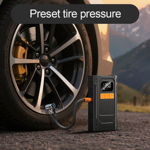 Démarreur <span class=keywords><strong>de</strong></span> batterie numérique avec compresseur d'air 150 PSI, mini gonfleur <span class=keywords><strong>de</strong></span> pneus portable, booster <span class=keywords><strong>de</strong></span> batterie <span class=keywords><strong>de</strong></span> voiture 12V pour véhicules 12V - Product Image 4