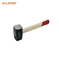 Marteau à tête double All Star avec manche en bois, outil durable pour diverses applications de construction