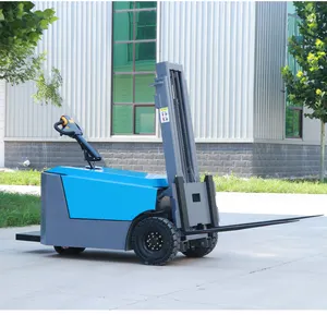 Station driving all electric stacker garage per la movimentazione del carrello elevatore idraulico da 1 tonnellata, nuova energia piccola sollevamento e scarico senza gambe