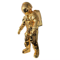 Offre Spéciale personnalisé 1.8 mètres en fibre de verre électrolytique astronaute Sculpture Spaceman Statue pour salon/décoration d'hôtel
