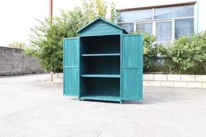 Grand <span class=keywords><strong>jardin</strong></span> extérieur bleu hangars à bois bon marché stockage extérieur moderne - Product Image 5