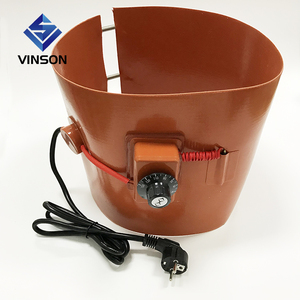 Chauffages de fûts en silicone flexibles adaptés aux fûts métalliques ou en plastique de <span class=keywords><strong>200</strong></span> litres avec bouton réglable/thermostat numérique - Product Image 1
