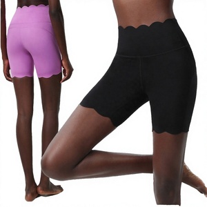 ชุดโยคะผู้หญิงแบบสวมใส่สบายไร้รอยต่อ ดีไซน์ไหล่เดียว บราออกกำลังกายกระชับหน้าท้อง กางเกงวิ่งขาสั้น ชุดออกกำลังกายฟิตเนสสำหรับยิม - Product Image 2