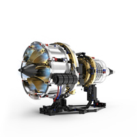 Juguete de Construcción STEM con Motor Turbofan de 564 Piezas, Aplicación Móvil, Recargable, con Luces LED, para Niños de 5 a 7 Años, Unisex