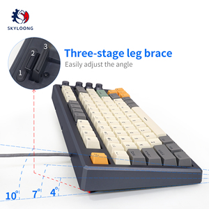 Teclado Skyloong GK75 3 modo mecânico para jogos <span class=keywords><strong>bluetooth</strong></span> sem fio 2.4GHz RGB Backlist para Skyloong - Product Image 4