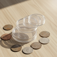 Boîte de rangement pour capsules de pièces de monnaie de 38 mm, pour pièces de monnaie canadiennes en argent (Feuille d'érable, Morgan, Paix, Eisenhower)