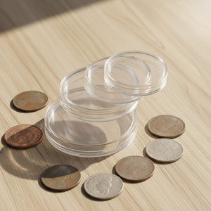 Boîte de rangement pour capsules de pièces de monnaie de 38 mm, pour pièces de monnaie canadiennes en argent (Feuille d'érable, Morgan, Paix, Eisenhower) - Product Image 3