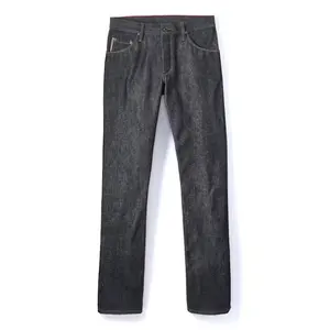 ShanLai individuelles Logo Slim gerade Denim Jeans / Vintage Knopfleiste vorderer Verschluss Herren Jeans mit Selvage-Wash