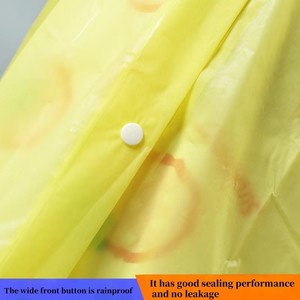 High Quality Custom Logo Printed Long Reusable EVA Waterproof Raincoat Classic Style for <strong>Poncho</strong> for <strong>Men</strong> Women Girls - Product Image 4