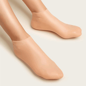 Calcetines de gel de silicona para el talón Protectores de <span class=keywords><strong>pies</strong></span> para el cuidado de la piel hidratante con calcetín de spa antigrietas ToecapToe Caps - Product Image 2