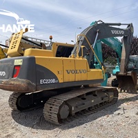Excavatrice sur chenilles d'occasion Volvo EC220BLC de 22 tonnes, moteur Volvo D6E d'origine, pelle hydraulique pour travaux de terrassement et construction routière
