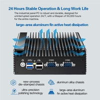 N100 Mini PC industrial GPIO Wifi 4G 4 Ethernet 6 USB 2 COM 2 ranuras PCI/PCIE DDR4 RAM Procesador Intel Compatible con enchufes AU/US/EU