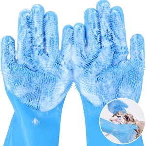 Gants de nettoyage en silicone pour la vaisselle, <span class=keywords><strong>le</strong></span> ménage, <span class=keywords><strong>le</strong></span> bain et <span class=keywords><strong>le</strong></span> massage des animaux (chiens et chats) - Product Image 1