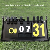Tableau de score pliable portable en ABS de type boîte, multifonctionnel, pour le football, le tennis de table, le tennis, le badminton