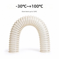Tube de distribution de semences nervuré en plastique PU pour semoirs pneumatiques à vide (maïs et blé), tuyau d'engrais et de semences blanc 20 cm Hapchen