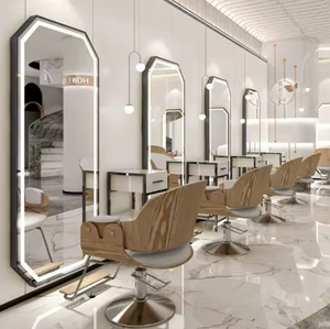 Espejo de Salón LED de Estilo Europeo para Corte de Cabello, Simple y Ligero, para Hoteles, Barberías, Escuelas y Salas de Estar - Product Image 5