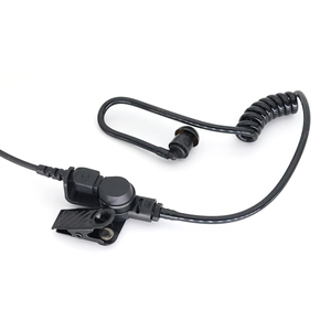 Écouteur acoustique de sécurité avec tube flexible, prise NATO 7,1 mm, audio clair, micro PTT intégré pour talkie-walkie, communication discrète - Product Image 4
