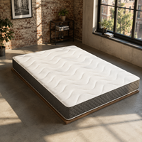 Matelas en mousse à mémoire de forme compressé sous vide pour hôtels, tailles double, queen et king, pour chambres d'hôtel et projets hôteliers