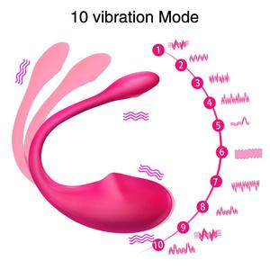 Langstrecken-App Kabelloser <span class=keywords><strong>Vibrator</strong></span> App-gesteuert 10 Frequenzen WLAN-gesteuertes Liebeskugel Handy-Sexvibrator - Product Image 2