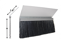 Brosse pour porte de garage double joint