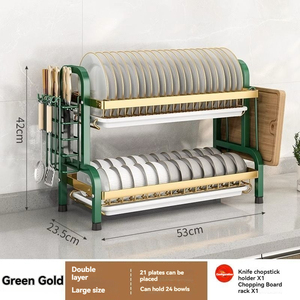 Accesorios de Cocina Modernos y Sencillos, Escurridor de Platos de Metal Tipo Soporte, Multifuncional, Ahorra Espacio, Escurridor de <span class=keywords><strong>Encimera</strong></span> - Product Image 4