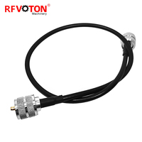 Factory 50 Ohm Coax Cable with UHF PL259 to PL-259 Connector for CB Radio Antenna Analyzer Dummy Load SWR Meter & Ham Radio