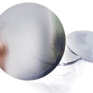 חם מכירה dia 61 מ מ "מ נירוסטה תצריב תחליף קפה מתכת מסנן קפה עם חור קטן - Product Image 1