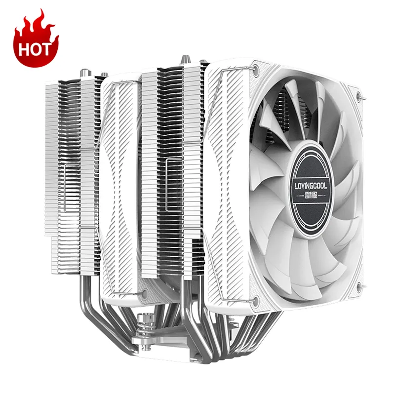 Listo para enviar 12CM CPU Cooler Gaming 5V 4pin PWM ARGB PC Computer Case Tower AMD Intel ventilador de refrigeración LED aire radiador ventilador de refrigeración