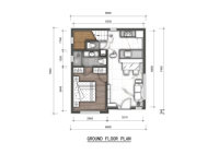 Plan6070 Maison Modulaire Flexible de 104 m² sur 2 Étages, Cottage Résidence Moderne Préfabriquée de 3 Chambres et 3 Salles de Bain, Duplex Villa Prête à l'Emploi